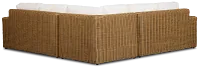 Mallorca Brown White Small Two-arm Sectional