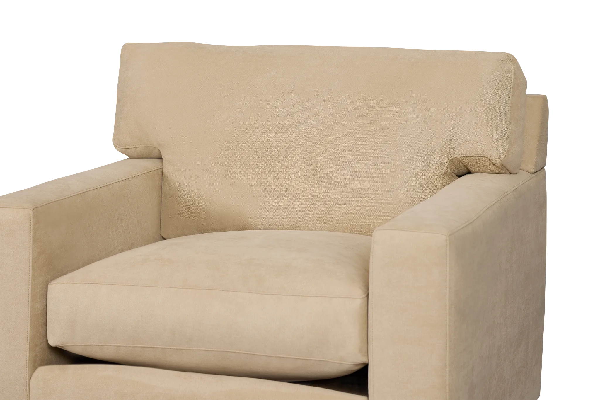 Hudson Beige Fabric Chair