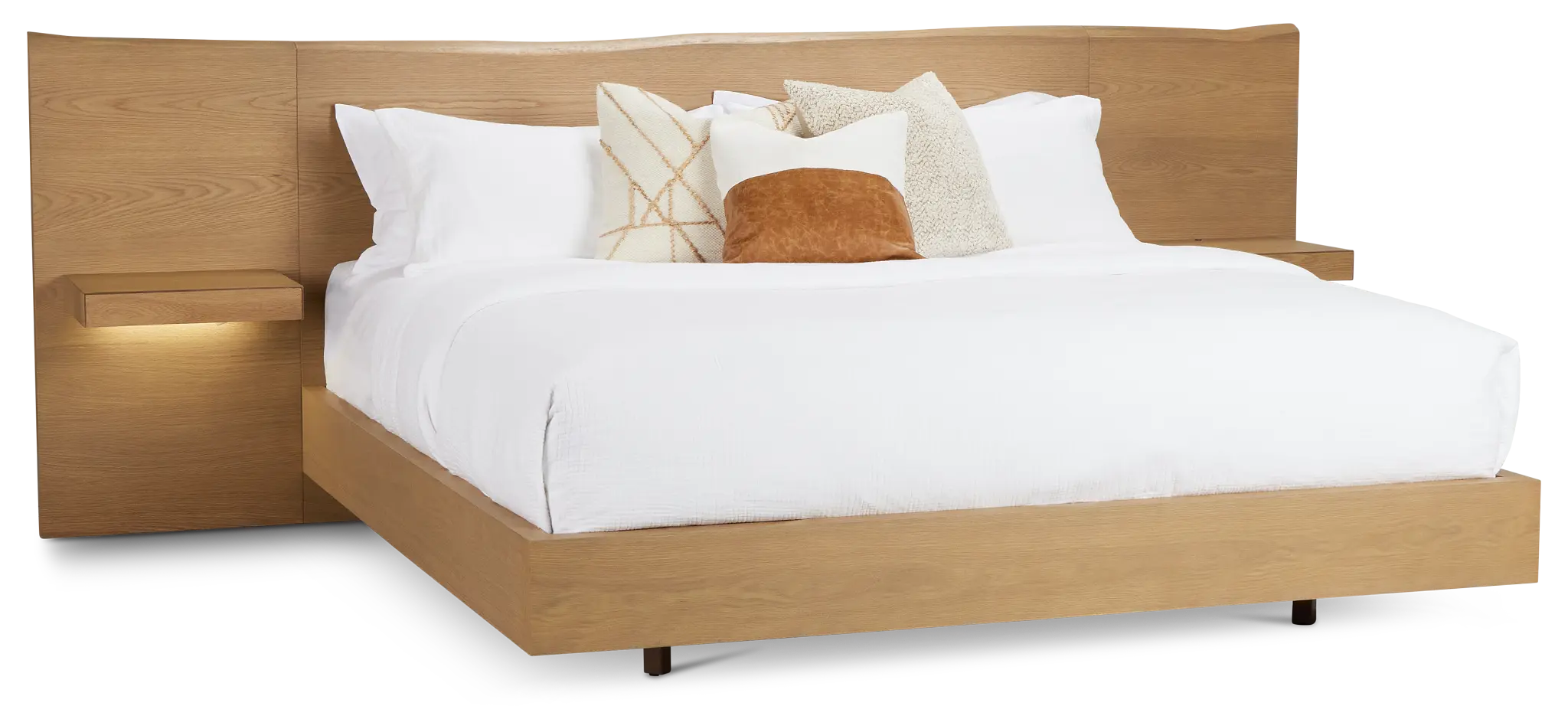 Haven Light Tone Spread Bed W/ Two Nightstands Haven Light Tone Spread Bed W/ Two Nightstands