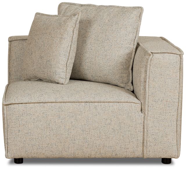 Tatum Beige Fabric Corner Chair