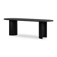 Paloa Black Oval Table