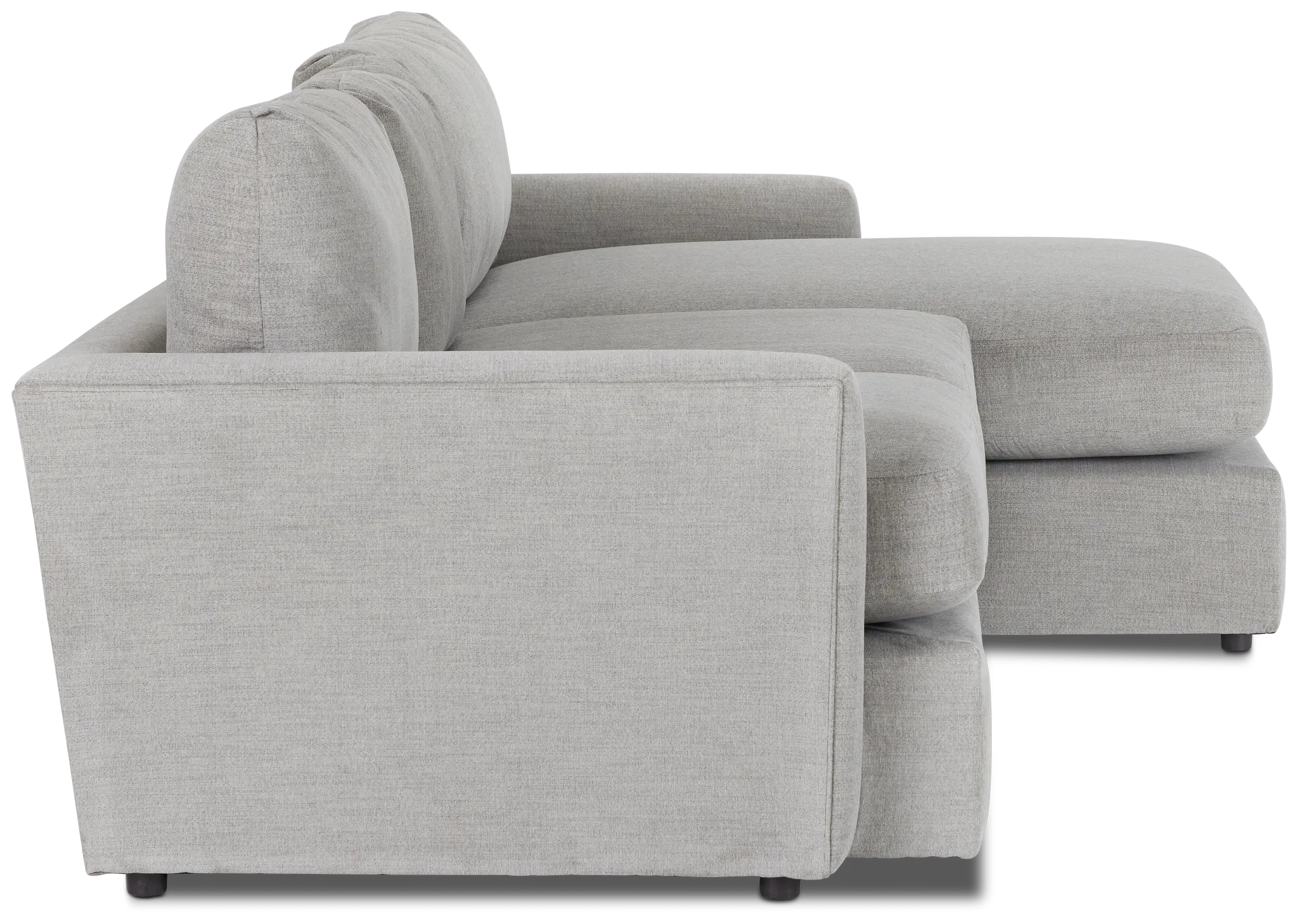 Noah Gray Fabric Right Chaise Sectional