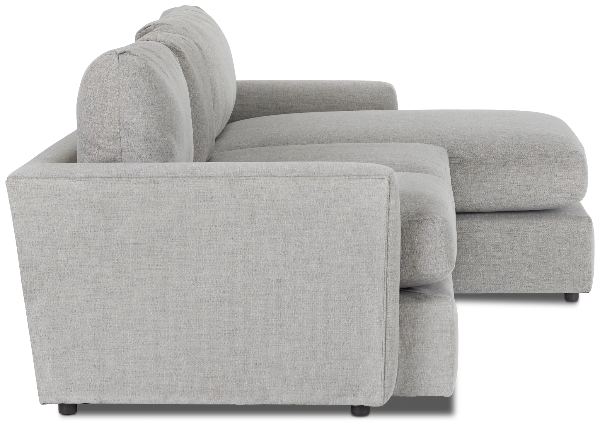 Noah Gray Fabric Right Chaise Sectional Noah Gray Fabric Right Chaise Sectional
