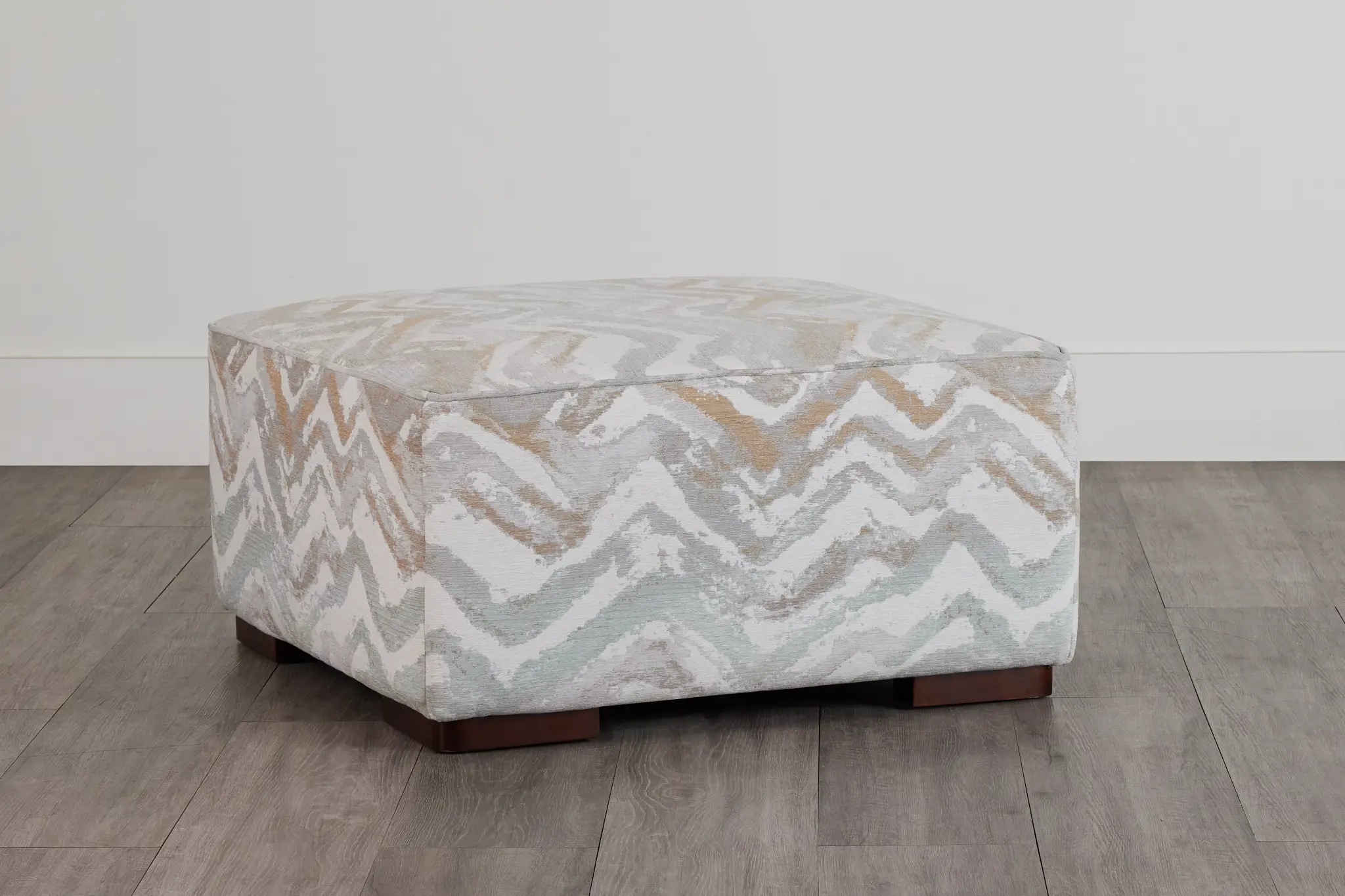 Zodiac Light Blue Fabric Cocktail Ottoman Zodiac Light Blue Fabric Cocktail Ottoman