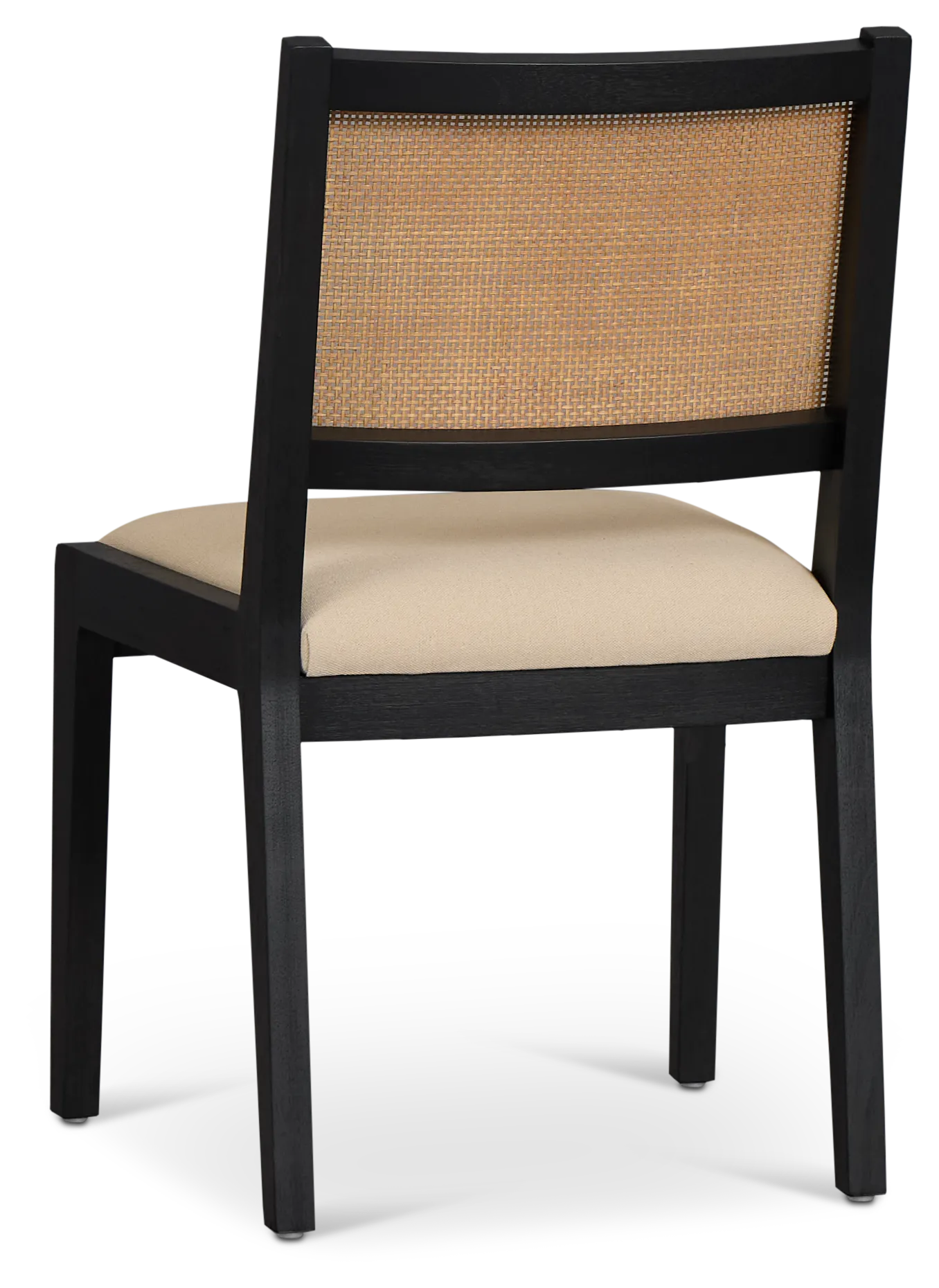 Pacific Black Woven Upholstered Side Chair