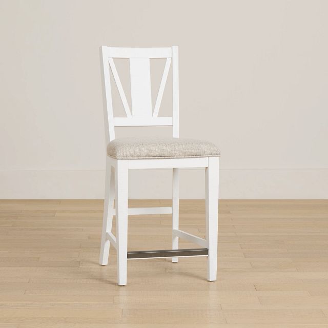 Heron Cove White 24" Barstool