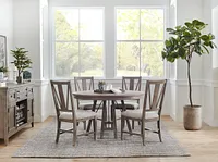 Heron Cove White Round Dining Room