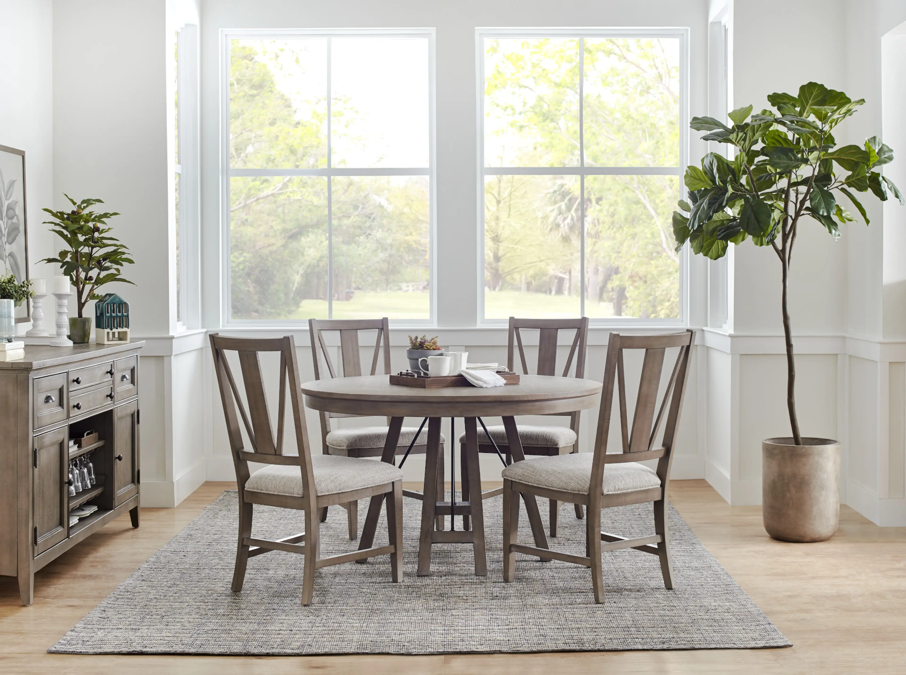 Heron Cove White Round Dining Room Heron Cove White Round Dining Room