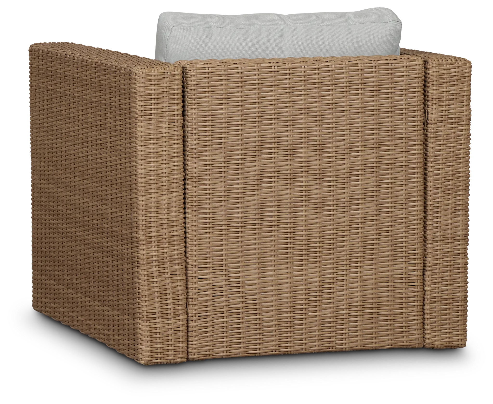 Montecito Light Tone Swivel Chair With Light Blue Cushions Montecito Light Tone Swivel Chair With Light Blue Cushions