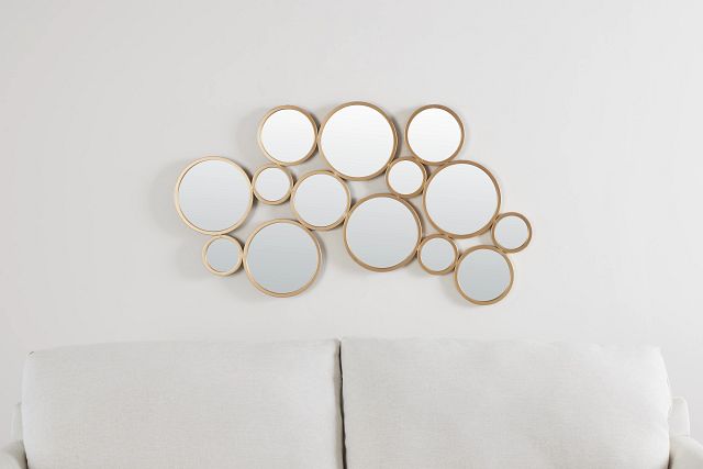 Libby Gold Round Mirror