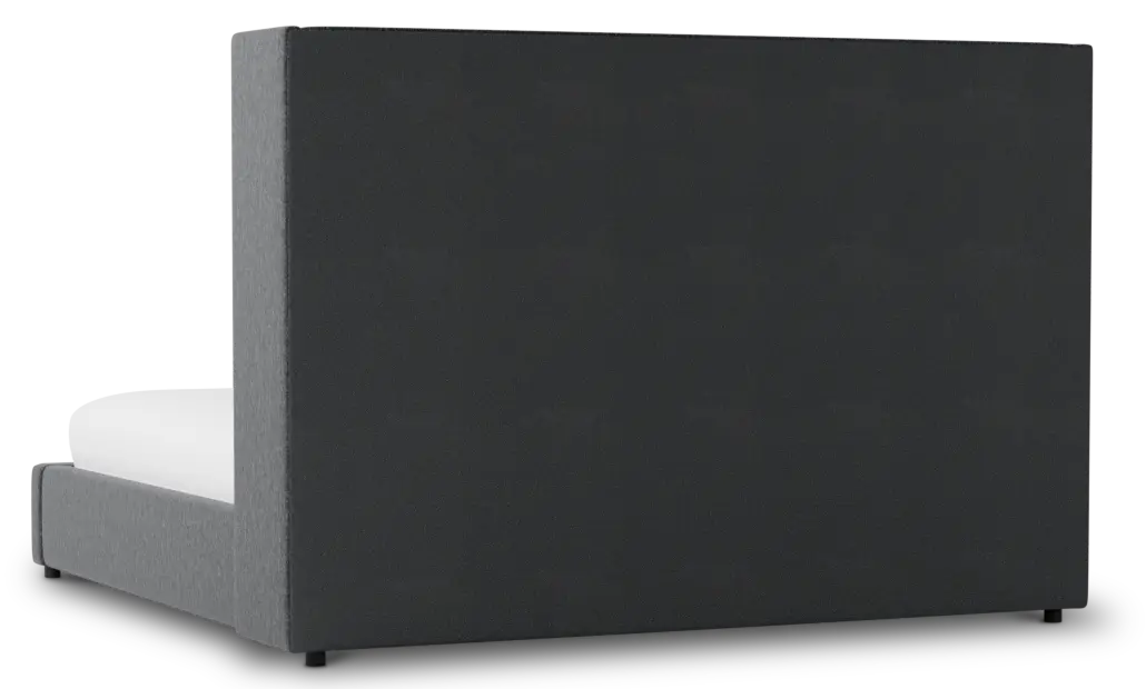 Captiva Delray Dark Gray 60" Upholstered Shelter Bed Captiva Delray Dark Gray 60" Upholstered Shelter Bed