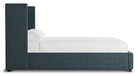 Captiva Elevation Dark Blue 48" Upholstered Shelter Bed
