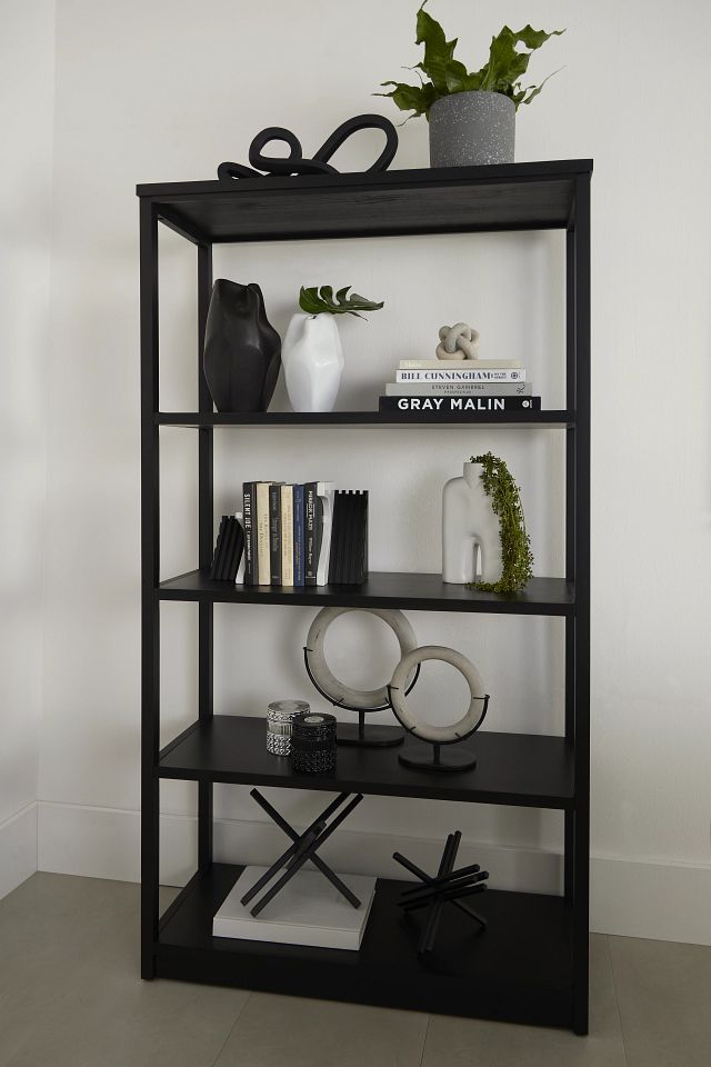 Madilyn Black Bookcase