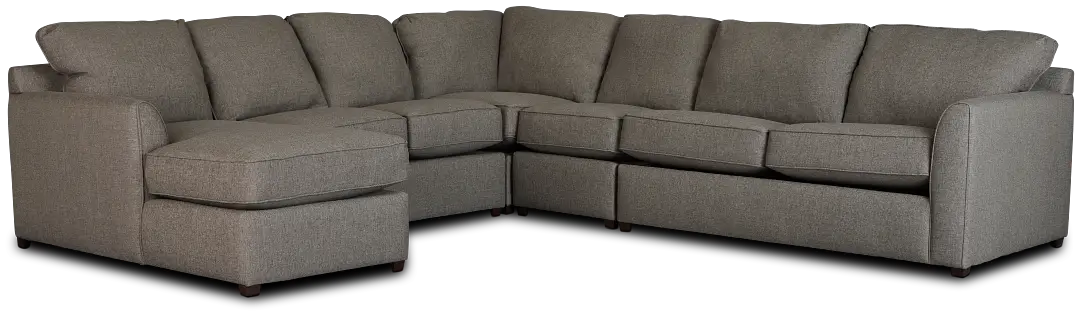 Asheville Brown Fabric Left Chaise Innerspring Sleeper Sectional Asheville Brown Fabric Left Chaise Innerspring Sleeper Sectional