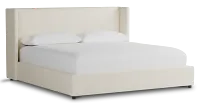 Captiva Gellar White 48" Upholstered Shelter Bed