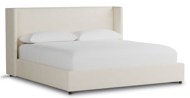 Captiva Gellar White 48" Upholstered Shelter Bed