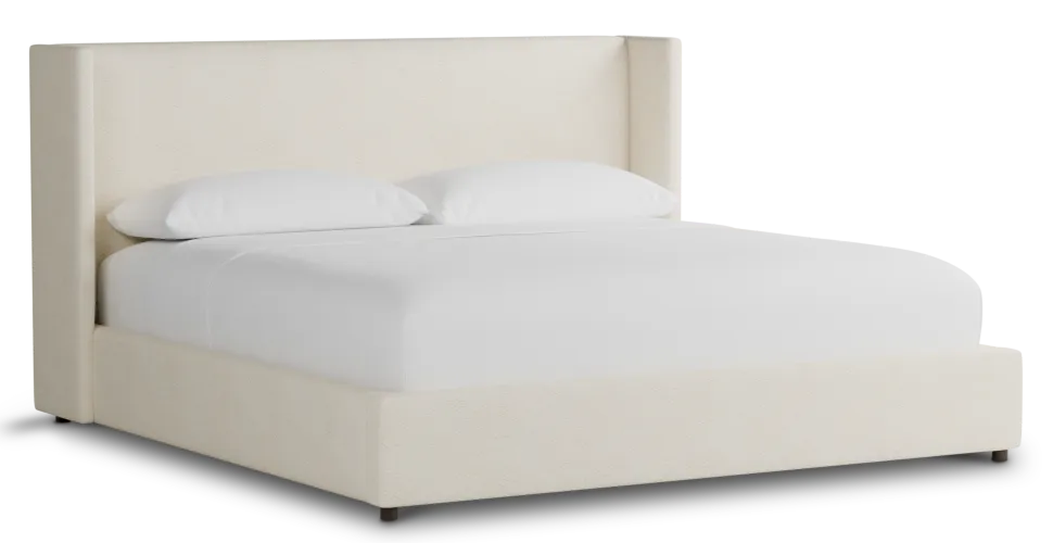 Captiva Gellar White 48" Upholstered Shelter Bed