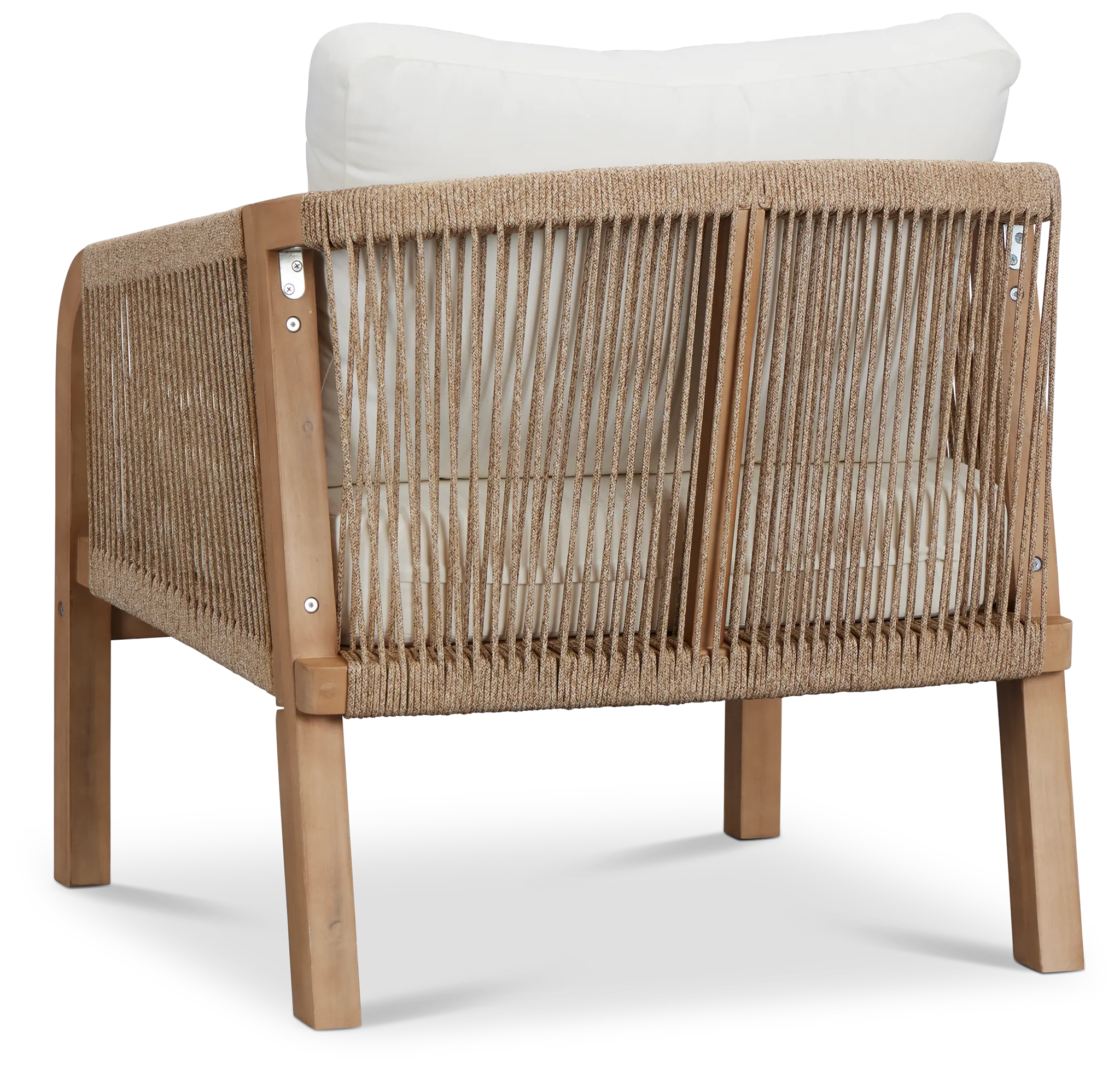 Laguna Light Tone Chair With White Cushion