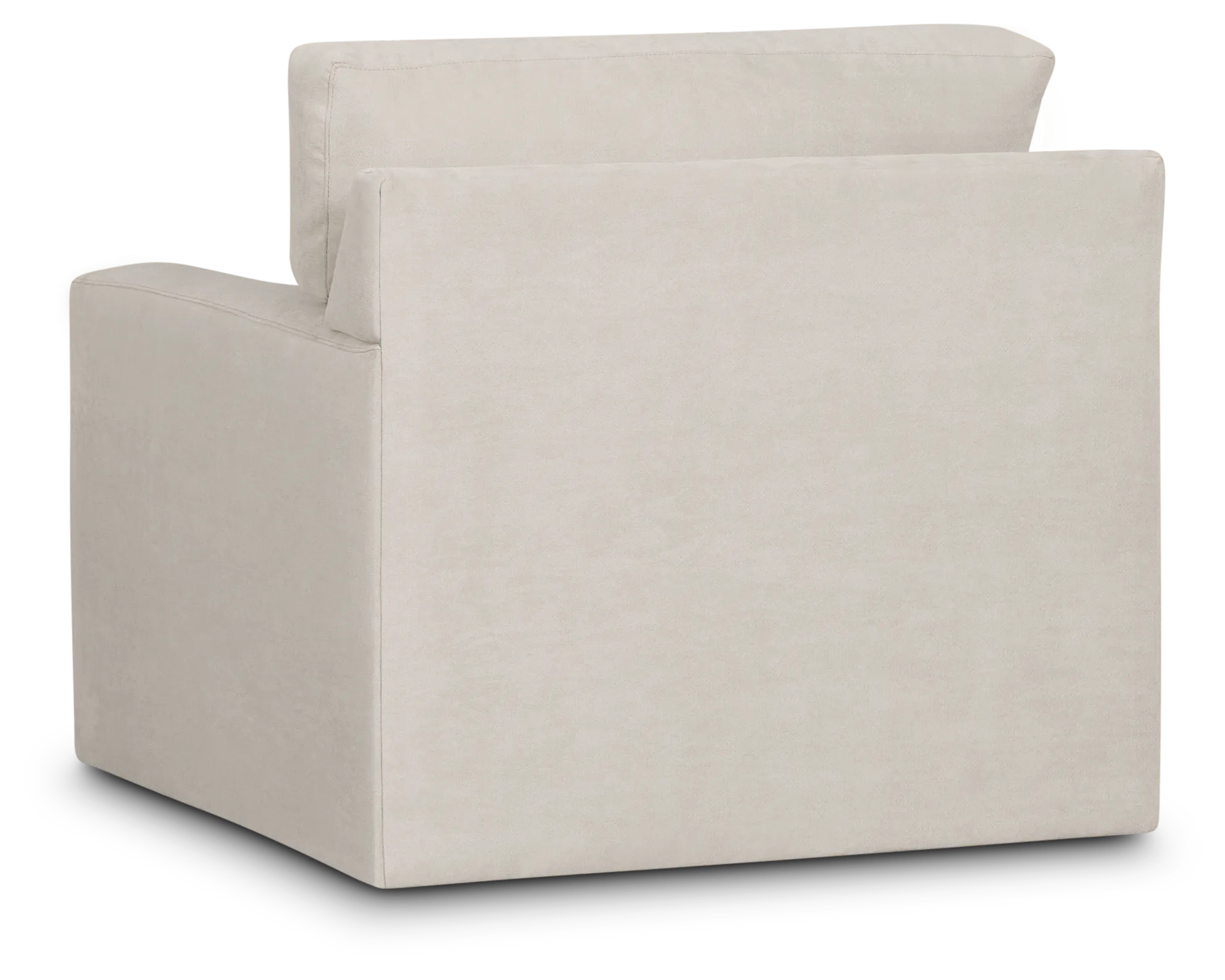 Hudson Gray Fabric Swivel Chair