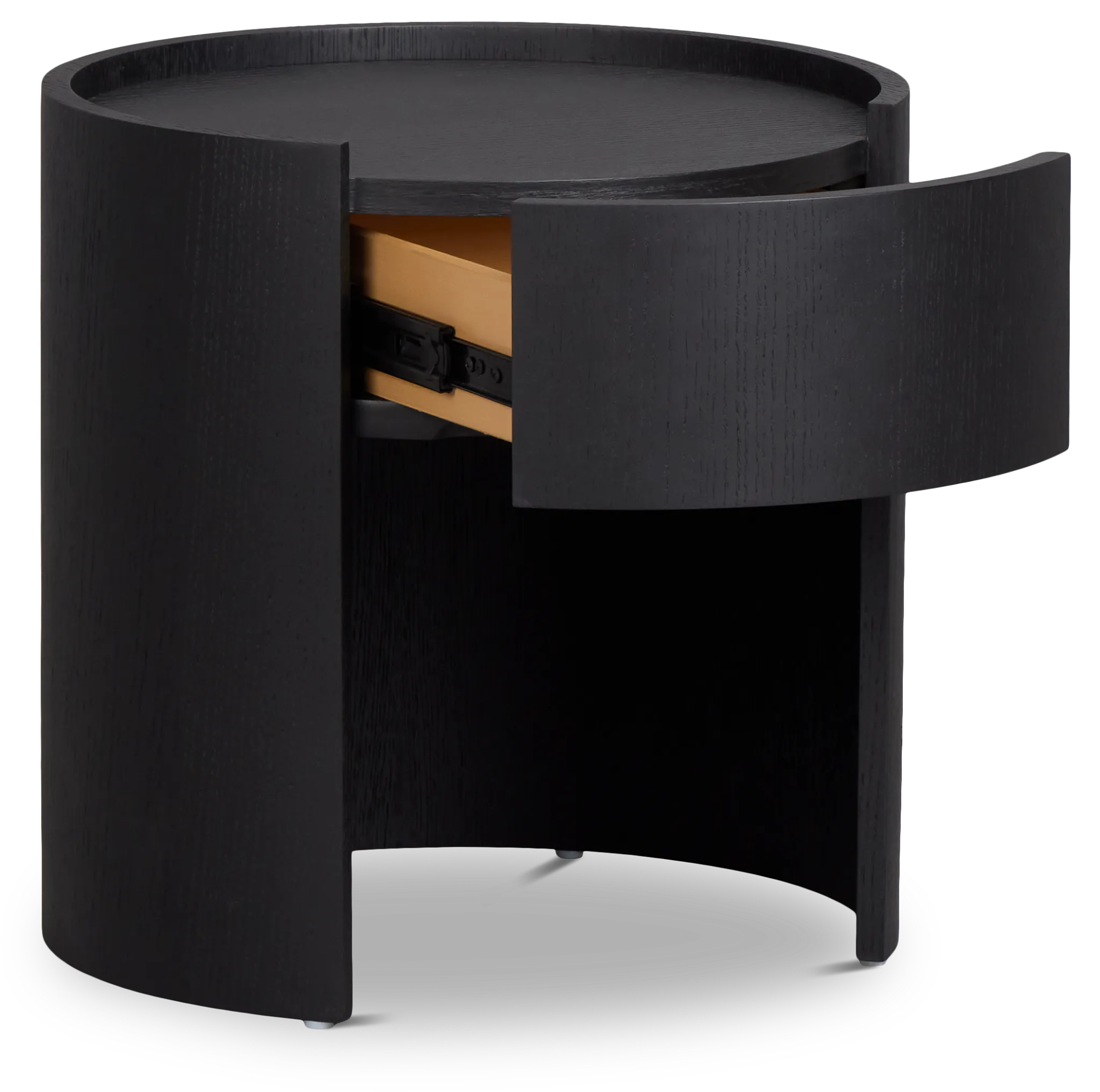 Nomad Black 1-drawer Nightstand