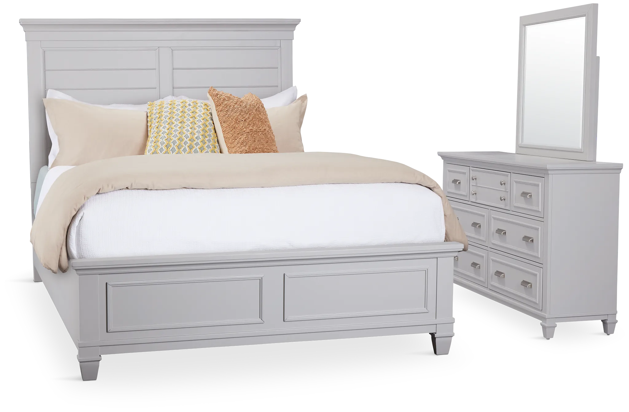 Cape Cod Gray Panel Bedroom