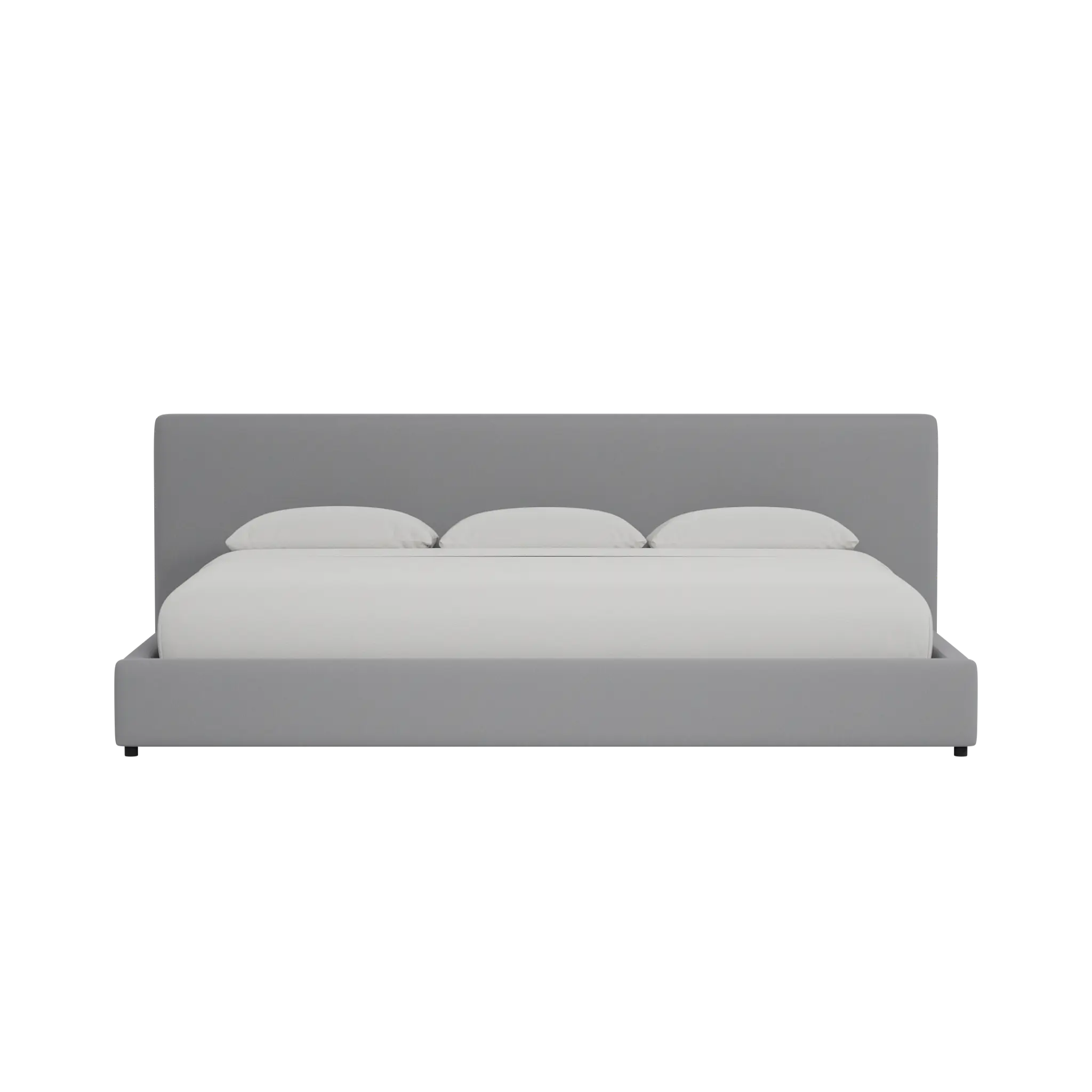 Grayton Delray Light Gray 44" Upholstered Platform Bed Grayton Delray Light Gray 44" Upholstered Platform Bed