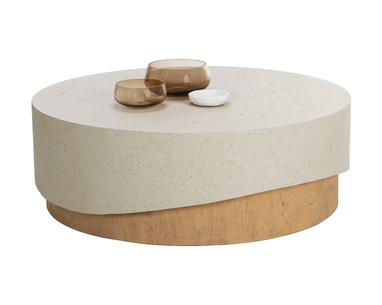 Elordi Ivory Round Coffee Table Elordi Ivory Round Coffee Table