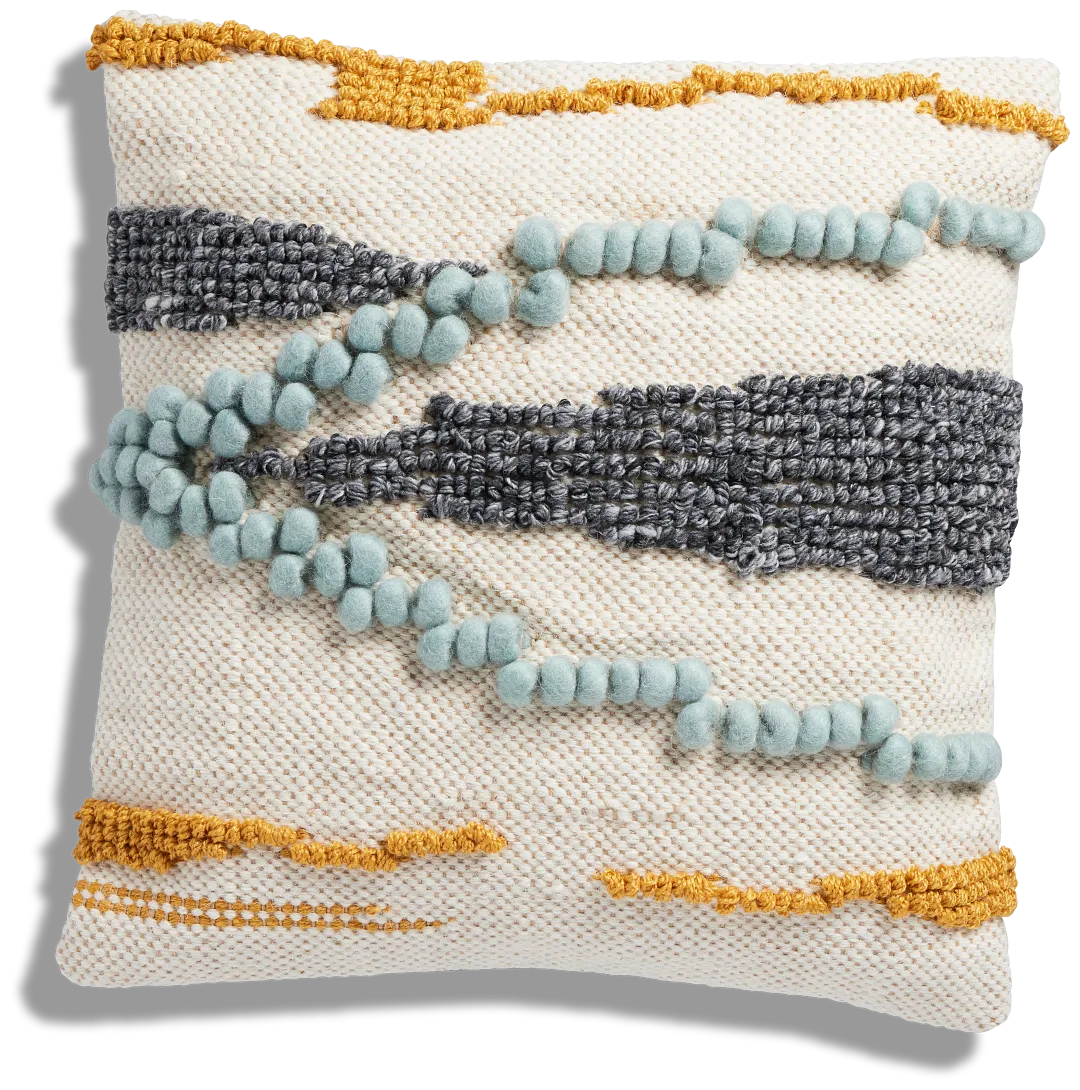 Luxe Blue 20" Accent Pillow