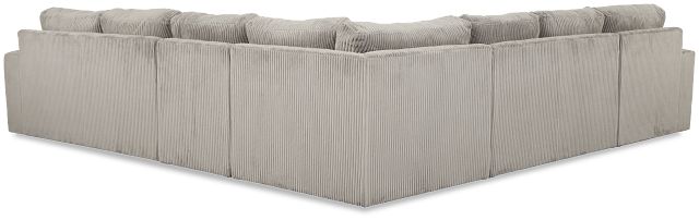 Charlie Gray Fabric Large Left Chaise Sectional