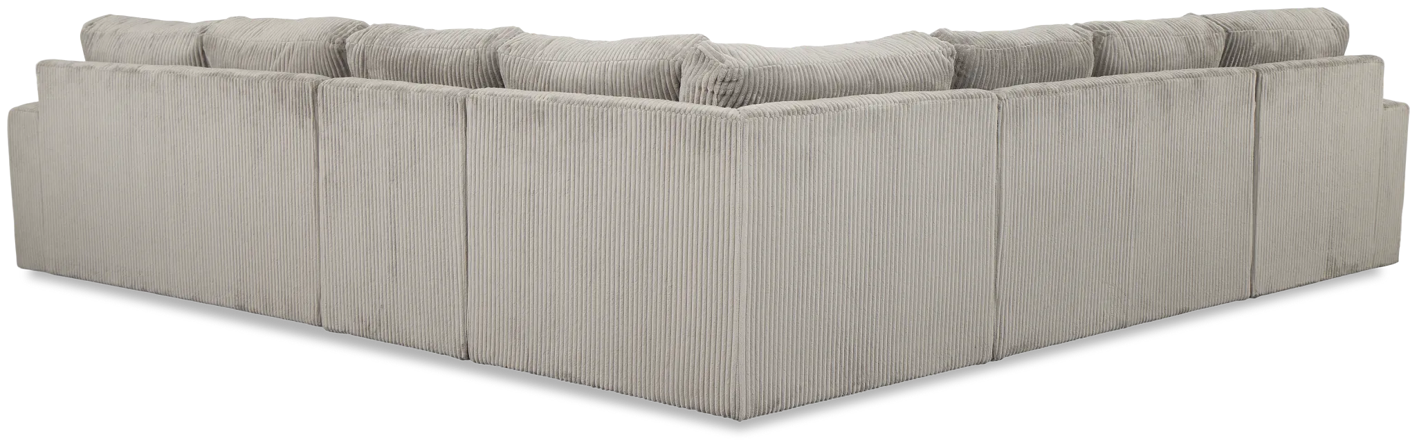 Charlie Gray Fabric Large Left Chaise Sectional