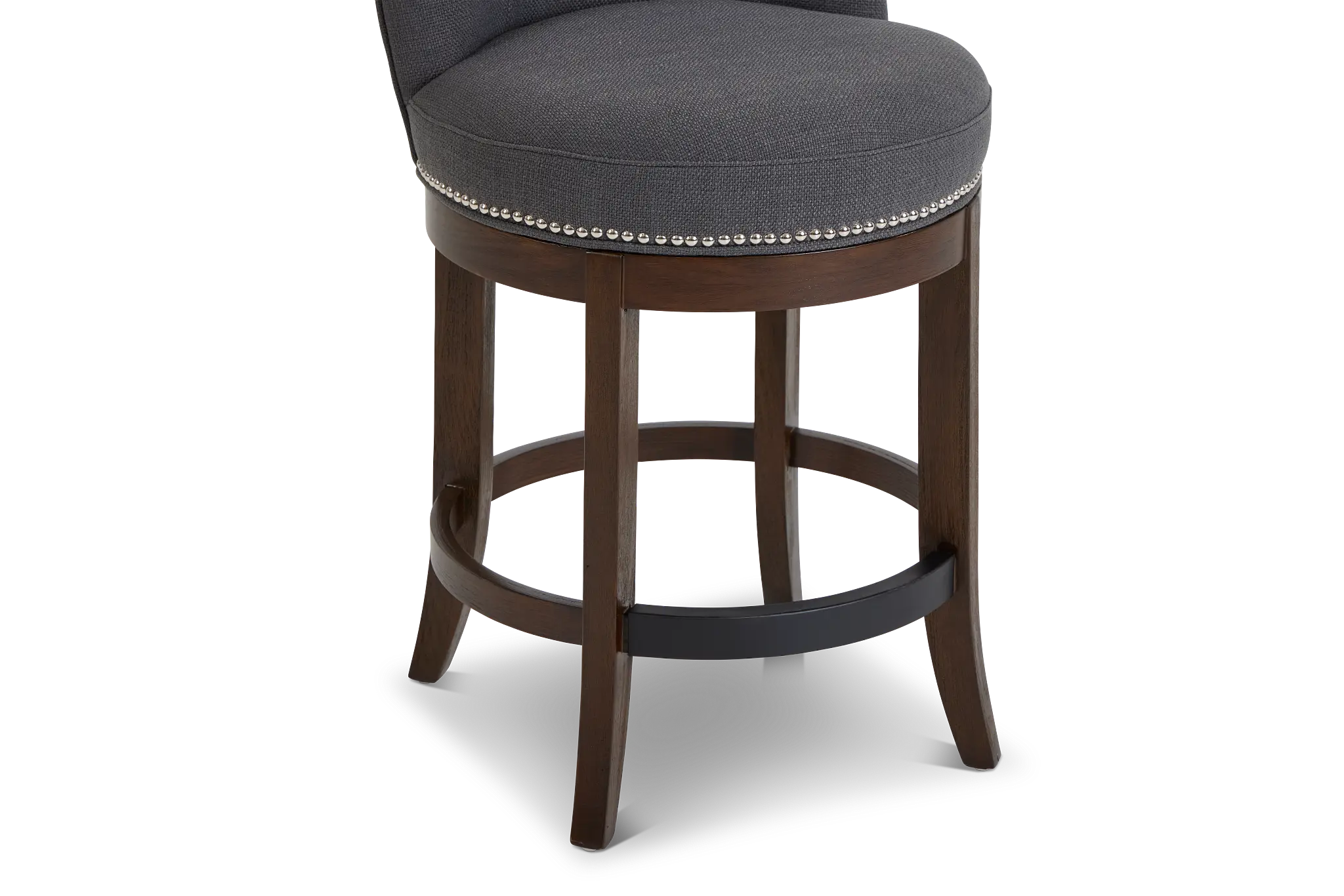 Cayden Dark Gray Fabric 24" Swivel Barstool Cayden Dark Gray Fabric 24" Swivel Barstool