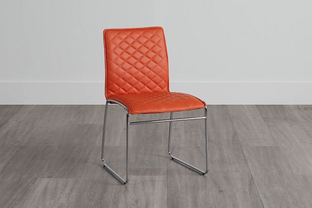Skyline Orange Metal Side Chair
