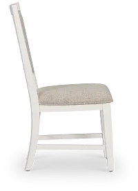 Heron Cove White Upholstered Side Chair