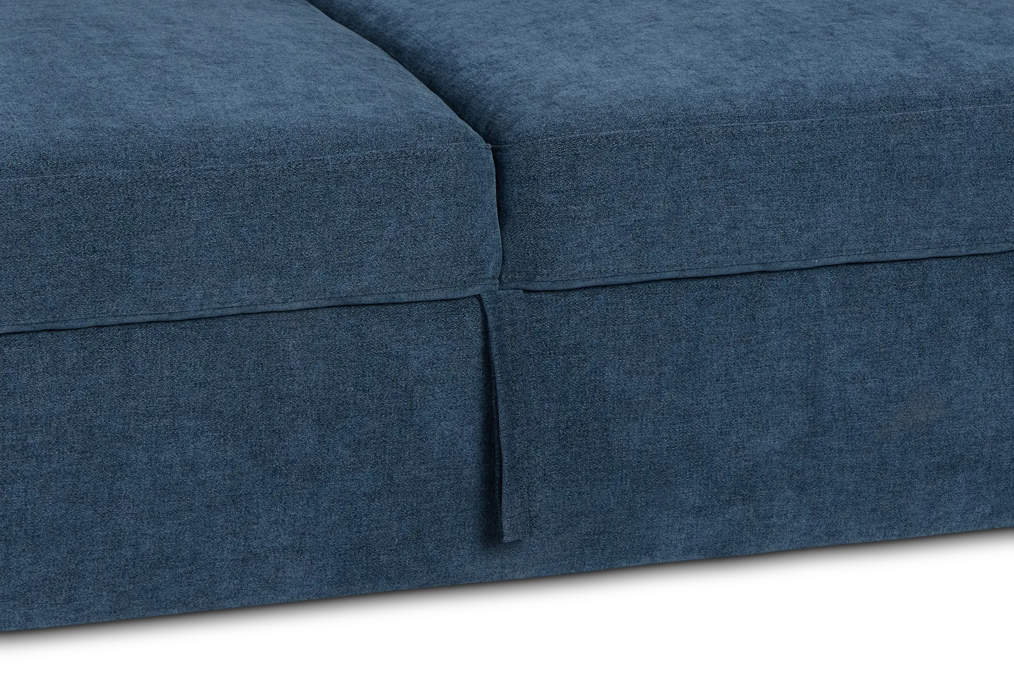 Addie Blue Fabric Double Chaise Sleeper Storage Sectional Addie Blue Fabric Double Chaise Sleeper Storage Sectional