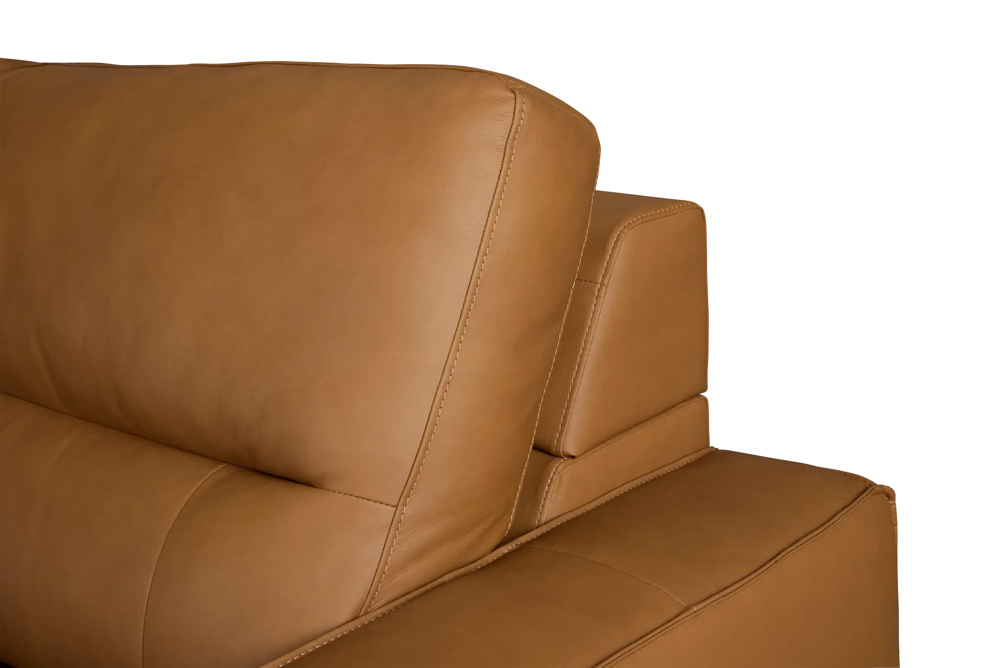 Rudy Brown Lthr/vinyl Small Two Arm Power Extension Chaise Sectional Rudy Brown Lthr/vinyl Small Two Arm Power Extension Chaise Sectional