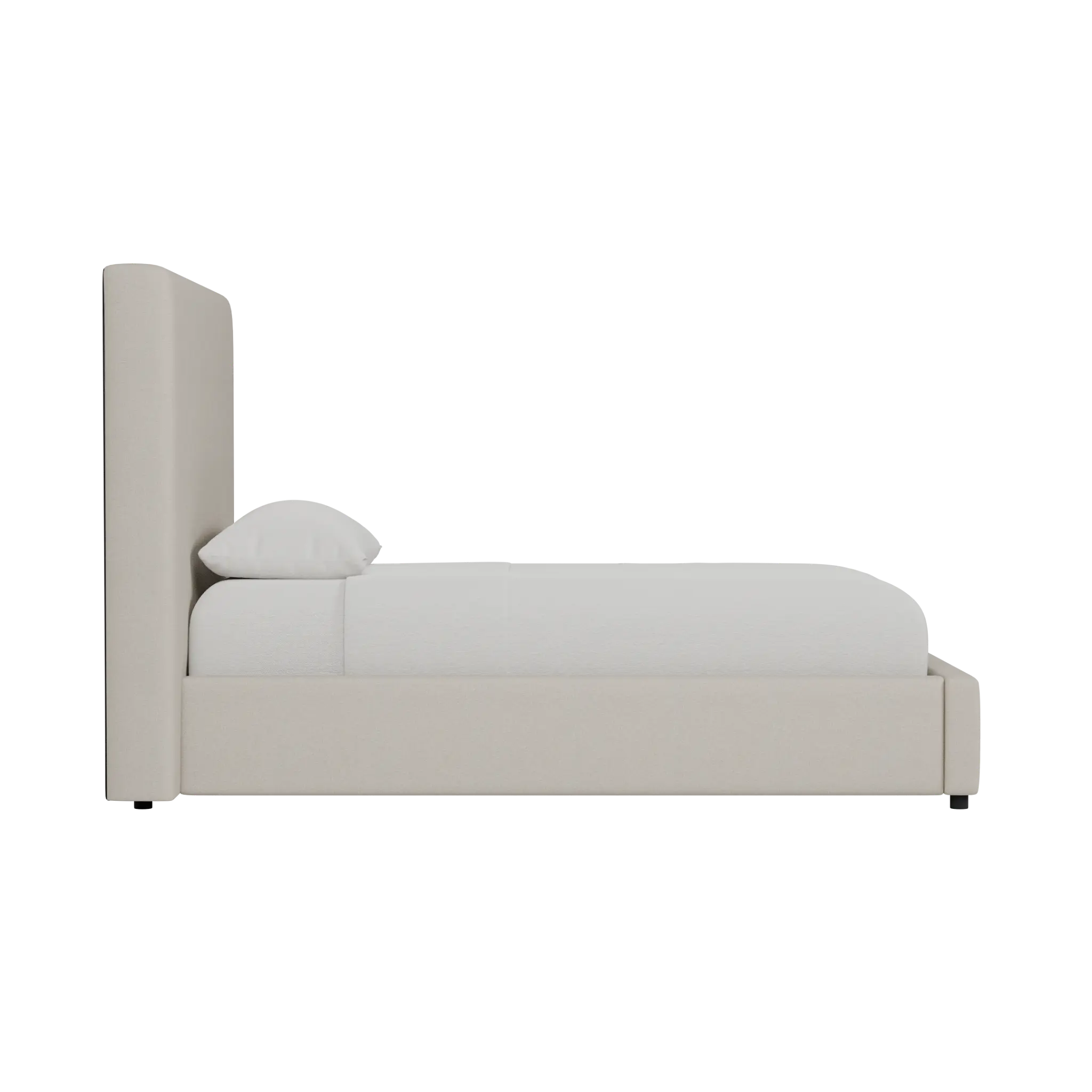 Grayton Suave Beige 54" Upholstered Platform Bed Grayton Suave Beige 54" Upholstered Platform Bed