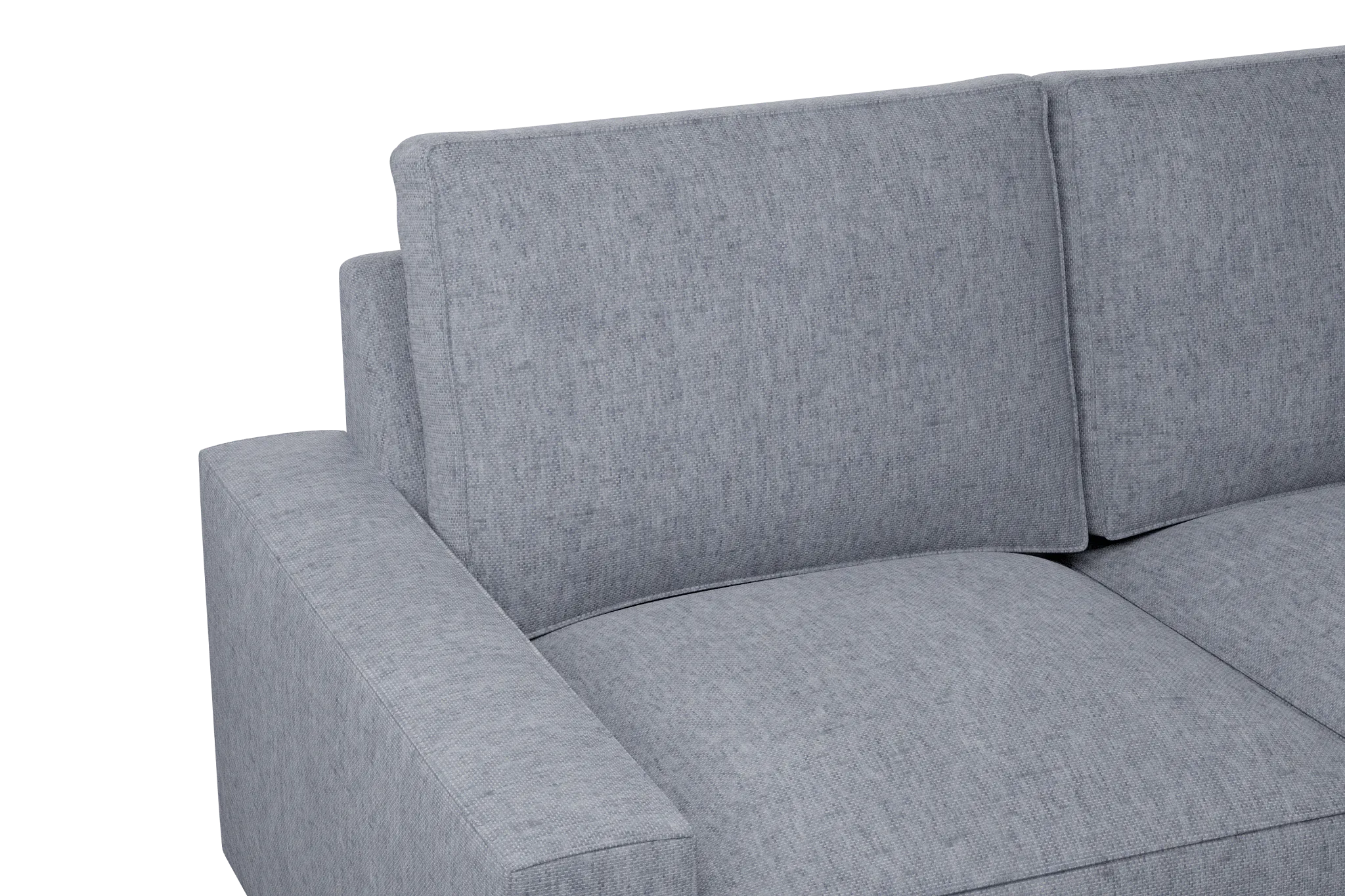 Edgewater Elevation Gray Medium Right Chaise Sectional