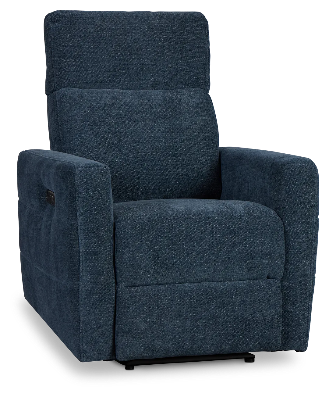 Rae Dark Blue Fabric Power Recliner