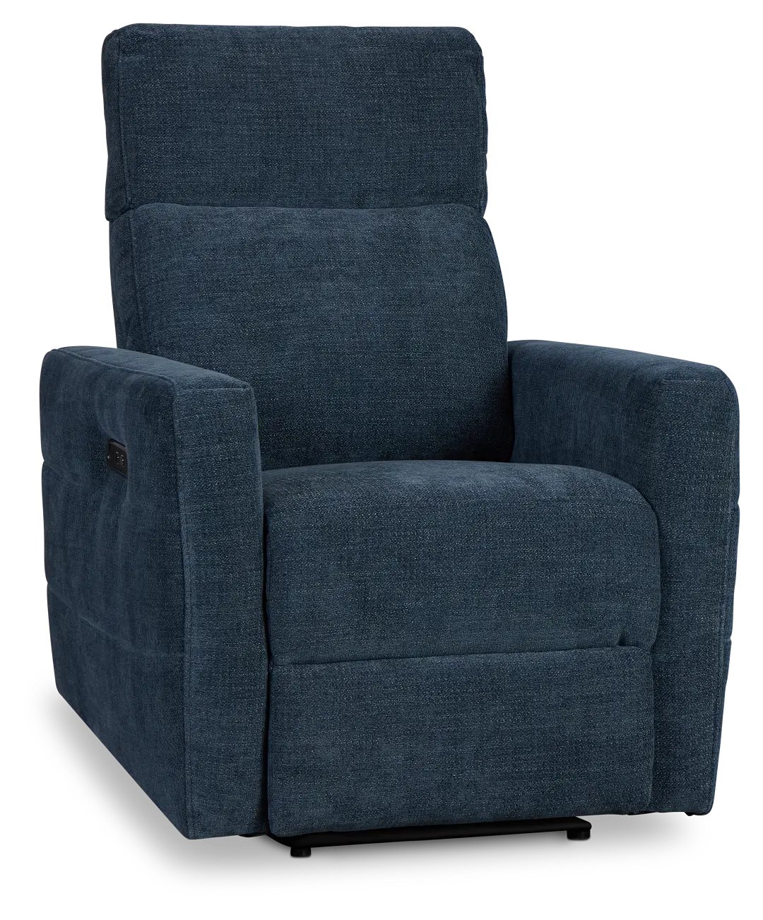 Rae Dark Blue Fabric Power Recliner Rae Dark Blue Fabric Power Recliner