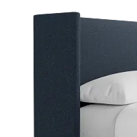 Captiva Elite Dark Blue 48" Upholstered Shelter Bed