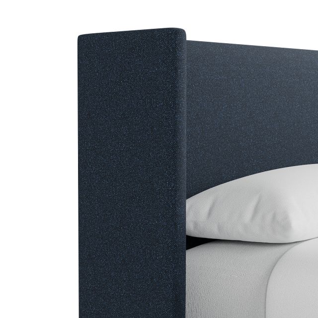 Captiva Elite Dark Blue 48" Upholstered Shelter Bed