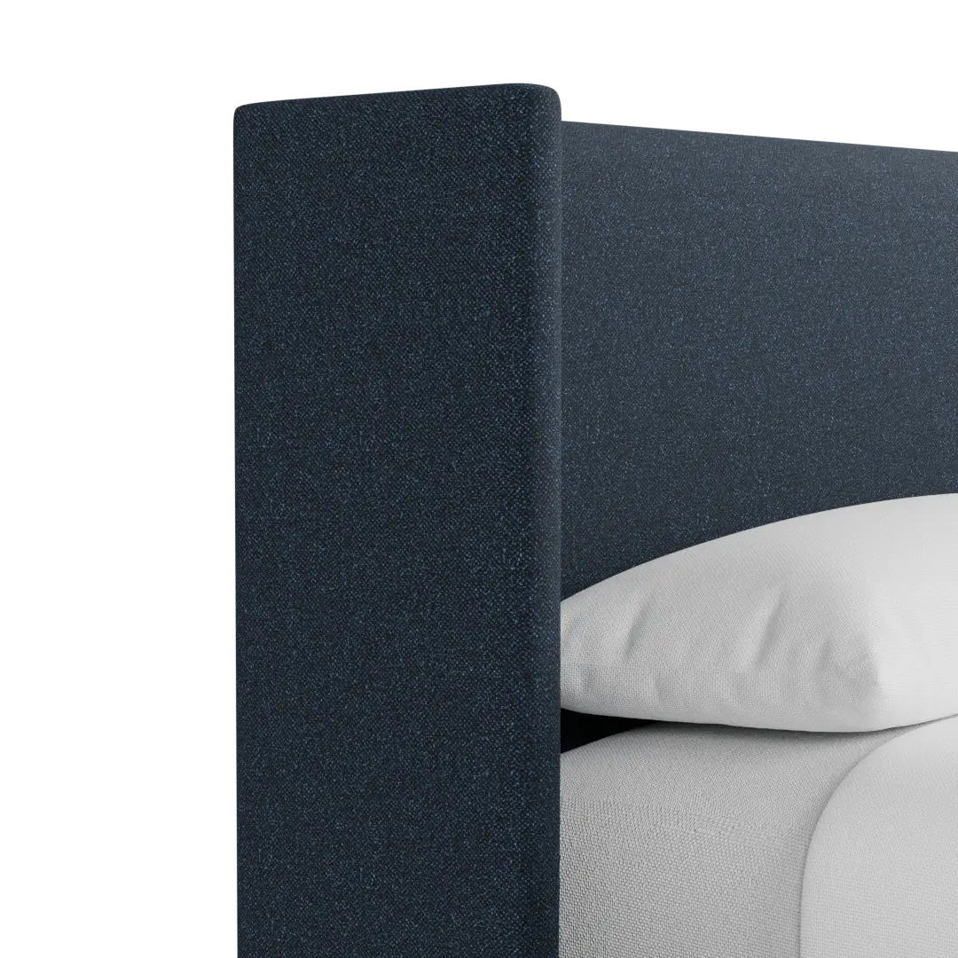 Captiva Elite Dark Blue 48" Upholstered Shelter Bed Captiva Elite Dark Blue 48" Upholstered Shelter Bed