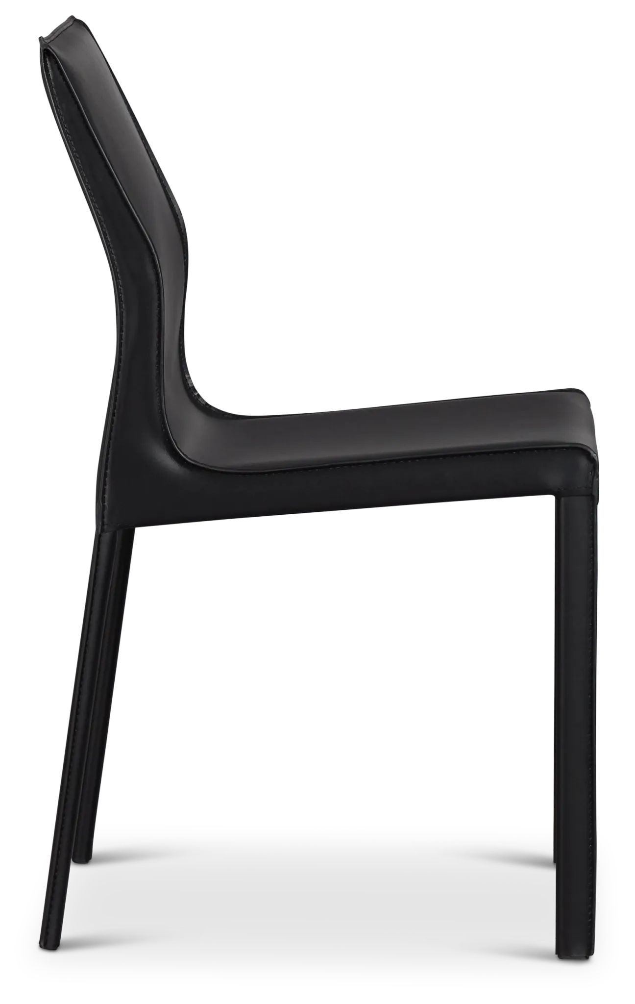 Lugo Black Upholstered Side Chair