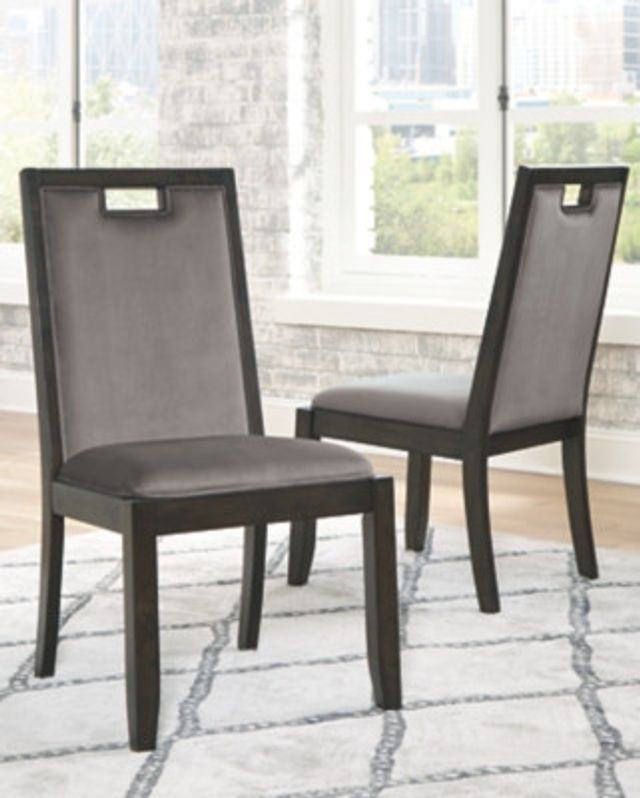 Hyndell Gray Upholstered Side Chair