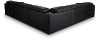 Lombardy Black Micro Medium Dual Power 2-arm Reclining Sectional