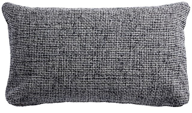 Sutton Black Lumbar Accent Pillow