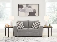 Loreo Light Gray Micro Loveseat