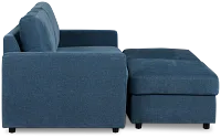 Addie Blue Fabric 4-piece Pit Storage Sectional