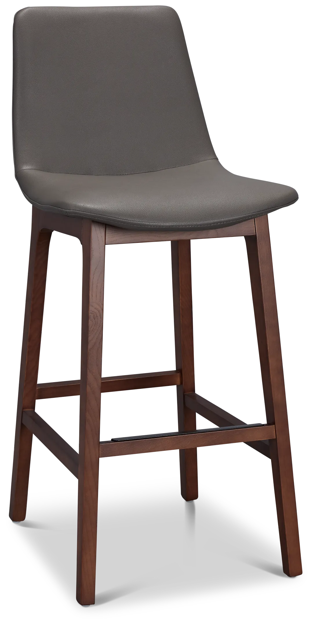 Hamilton Dark Gray Micro 30" Upholstered Barstool