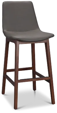 Hamilton Dark Gray Micro 30" Upholstered Barstool